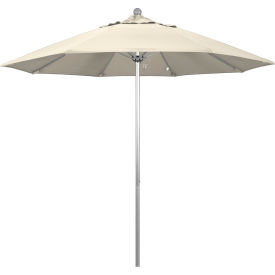 California Umbrella 9' Patio Umbrella Venture Series Silver Pole Olefin Antique Beige ALTO908002-F22
