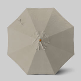 California Umbrella Venture 9' Patio Umbrella Teak Simulation Pole Olefin Woven Granite ALTO908112-F77