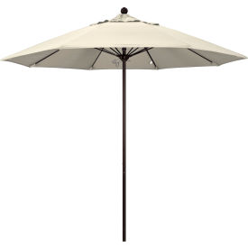 California Umbrella 9' Patio Umbrella Venture Series Bronze Pole Olefin Antique Beige ALTO908117-F22