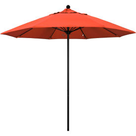 California Umbrella 9' Patio Umbrella Venture Series Black Pole Olefin Sunset ALTO908302-F27
