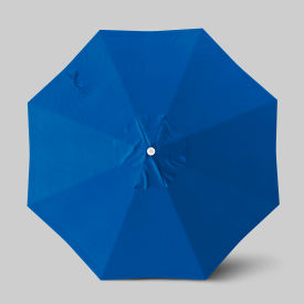 California Umbrella Venture 9' Patio Umbrella Ashwood Simulation Pole Olefin Royal Blue ALTO908724-F03