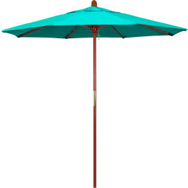 California Umbrella 7.5' Patio Umbrella Grove Series Hardwood Pole Sunbrella Aruba MARE758-5416