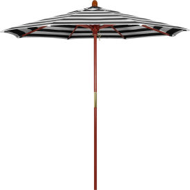 California Umbrella 7.5' Patio Umbrella Grove Series Hardwood Pole Sunbrella Cabana Classic MARE758-58030