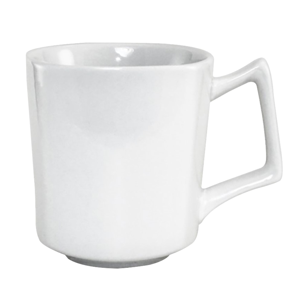 International Tableware Quad Square Mugs, 11 Oz, European White, Case Of 36 Mugs MPN:QP-17