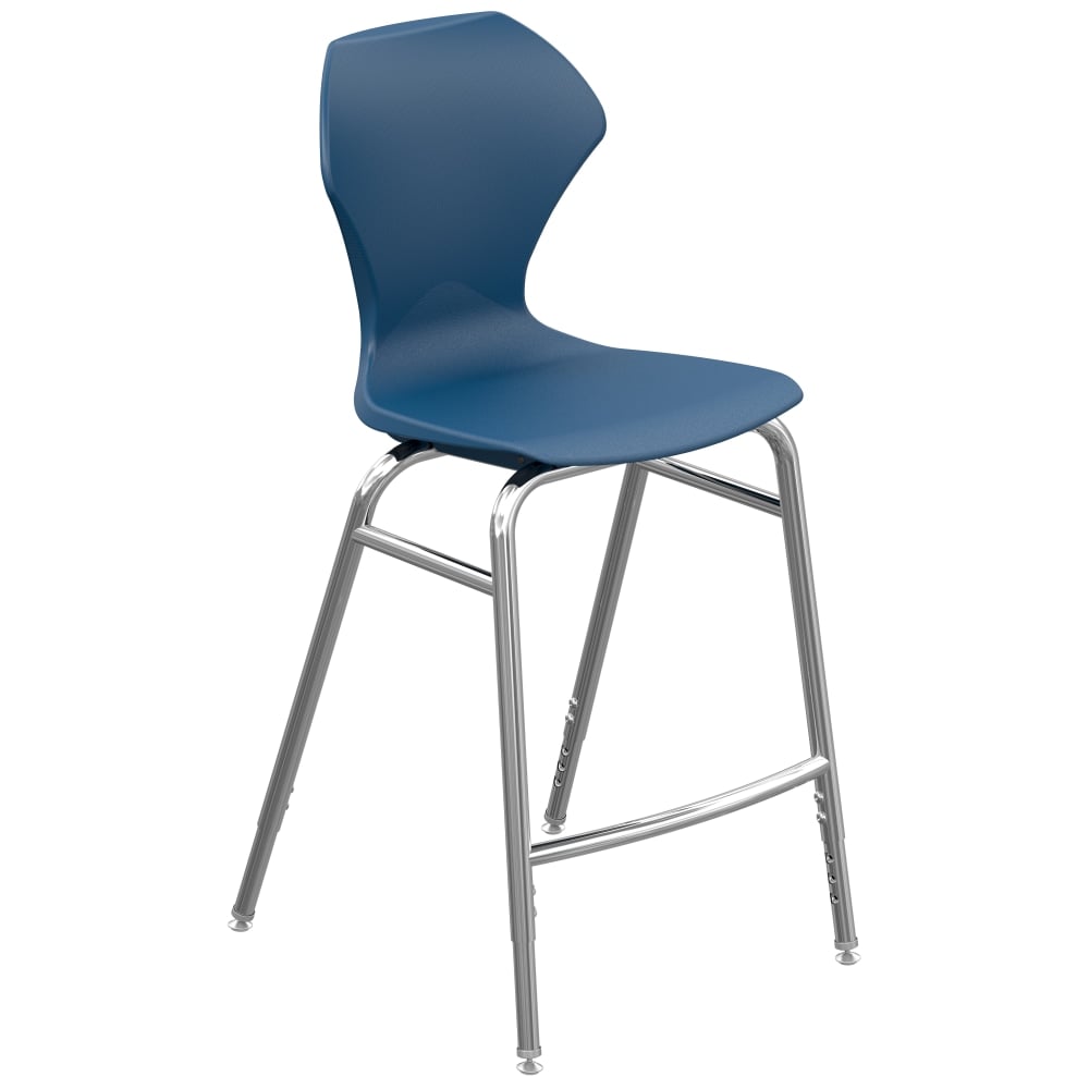 Marco Group Apex Apex Series Adjustable Stool, Navy/Chrome MPN:38201-28CR-ANA