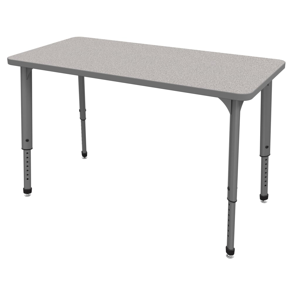 Marco Group Apex Series Rectangle Adjustable Table, 30inH x 48inW x 24inD, Gray Nebula/Gray MPN:38-2226-78-GRY