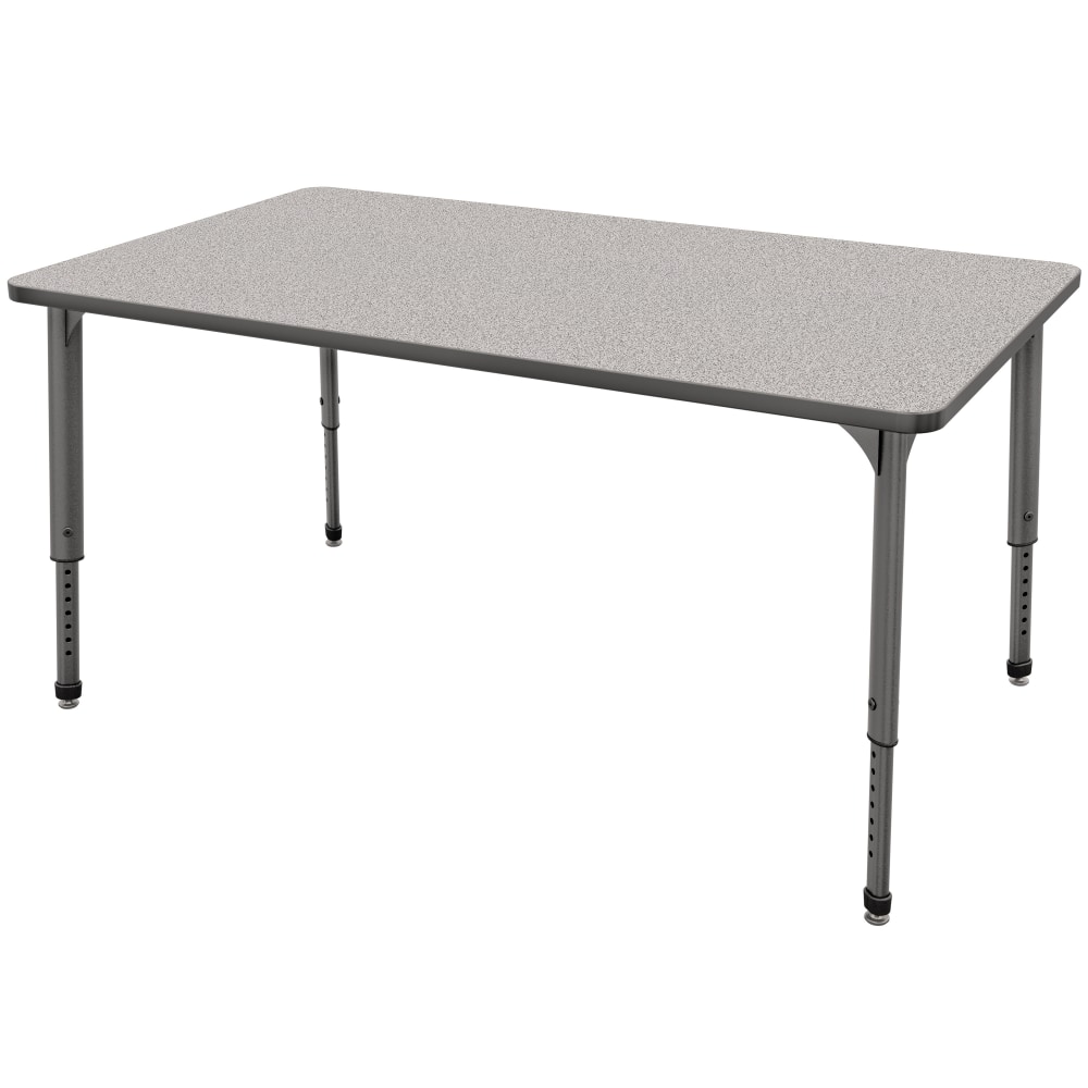 Marco Group Apex Series Rectangle Adjustable Table, 30inH 60inW x 30inD, Gray Nebula/Gray MPN:38-2237-78-GRY