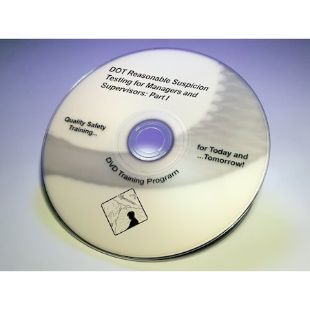DVD Program Kit, DOT Reasonable Suspicion MPN:VTRN4389EM