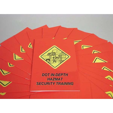 Training Booklet, DOT In-Depth HAZMAT Sec, PK15 MPN:B0001760EX