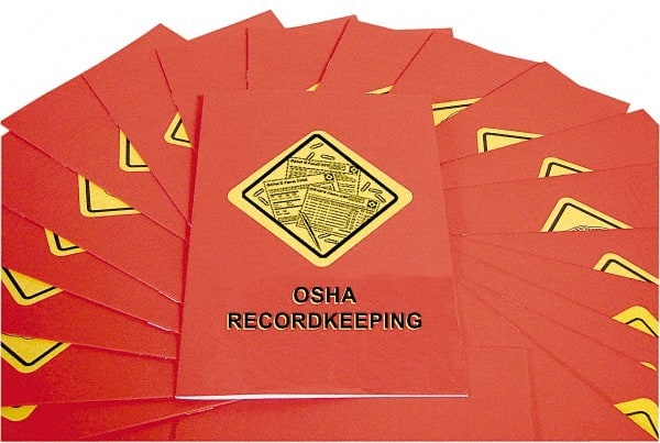15 Qty 1 Pack OSHA Record Keeping Training Booklet MPN:B0000180EO