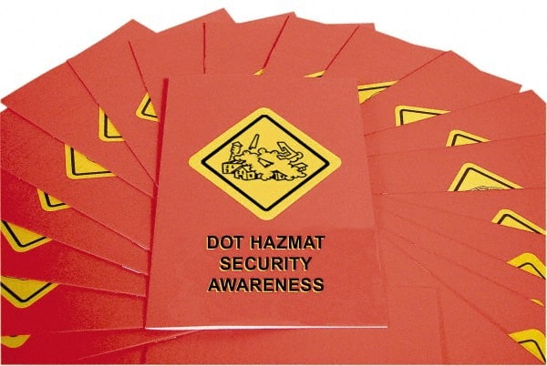 15 Qty 1 Pack DOT HazMat Security Awareness Training Booklet MPN:B0000370EX