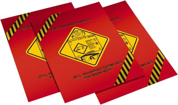 Pack of 15 GHS Container Labeling Training Booklets MPN:B0001560EX