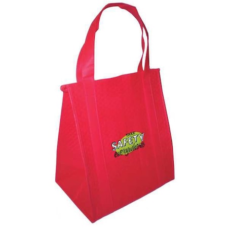 Insulated Tote Bag, Red, 13 x 15 in MPN:BG1315R