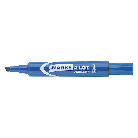 Desk-Style Permanent Marker, Chisel Tip, Blue MPN:7170907886