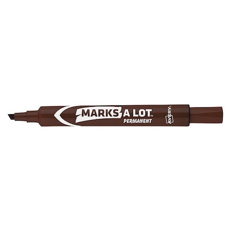 Large Desk-Style Permanent Marker, Chisel Tip, Brown MPN:7170908881