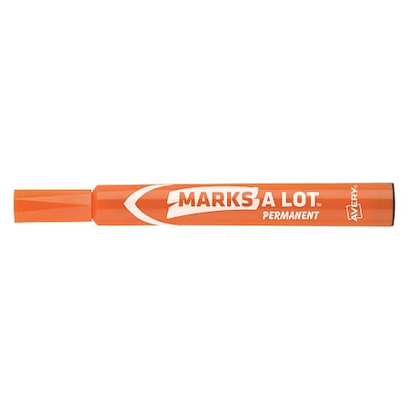 Large Desk-Style Permanent Marker, Chisel Tip, Orange MPN:7170908883