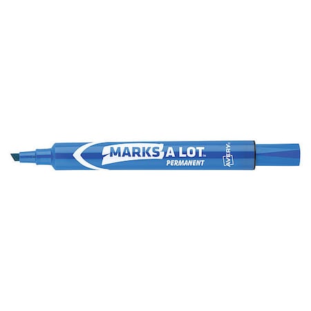 Large Desk-Style Permanent Marker, Chisel Tip, Blue MPN:7170908886