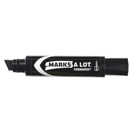 Black Chisel Tip Jumbo Desk-Style Permanent Marker, 12/PK MPN:7170924148