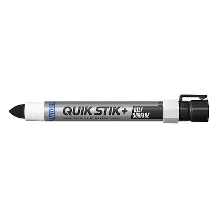 Solid Paint Marker, 6 in L, Black, Paint MPN:28883G