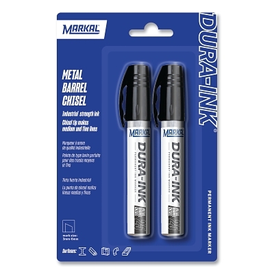 Dura Ink 25 Permanent Ink Black Carded 2 Pack MPN:96237