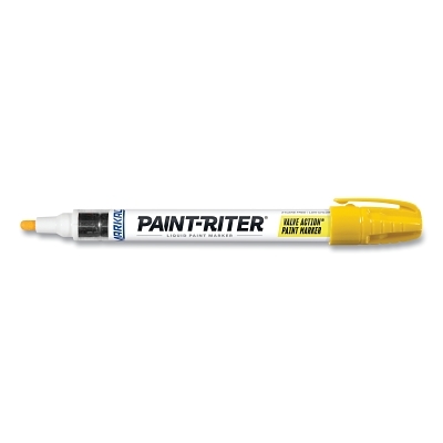 Paint-Riter Valve Actionpaint Marker Ylw Carded MPN:96801