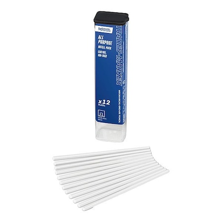 SolidPaintMarkerRefill, White, Wax, PK12 MPN:96240
