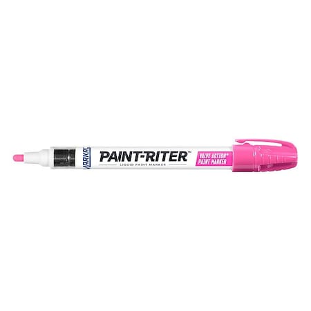 Paint Marker, Medium Tip, Fluorescent Pink Color Family, Paint MPN:97053