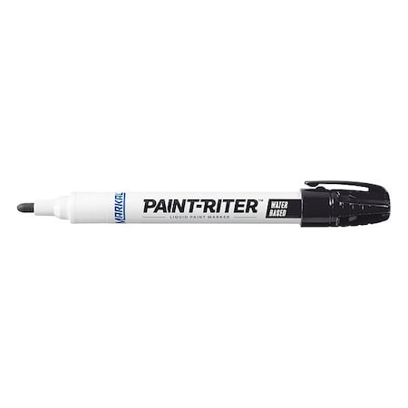 Paint Marker, Medium Tip, Black Color Family, Paint MPN:97403G