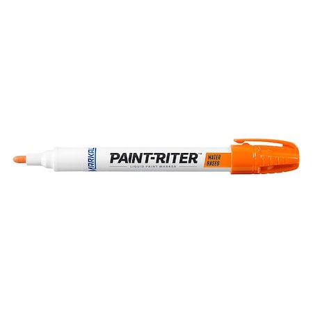 Paint Marker, Medium Tip, Orange Color Family, Paint MPN:97404G