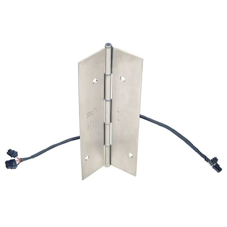 4 1/2 in W x 83 1/8 in H Dull Stainless Steel Electrified Hinge MPN:FM300 MB EL-12 MP-EMAP 83-1/8