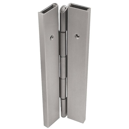 Piano Hinge, Carbon Steel, Full Surface Mounting, 1 11/16 in Leaf W x 7 ft Leaf H, Primed for Paint MPN:FS201-001-600-HT-MP-LH
