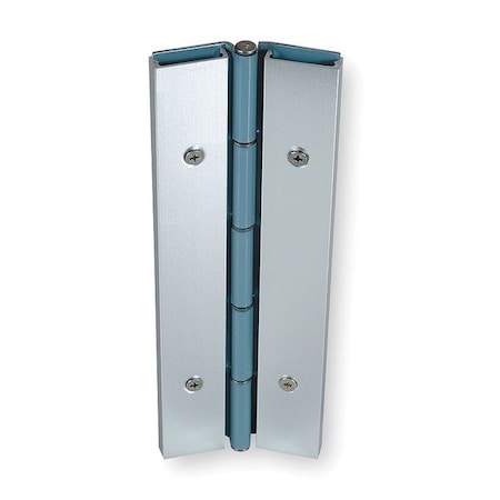 Piano Hinge, Stainless Steel, Full Surface Mounting, 1 11/16 in Leaf W x 7 ft Leaf H, Satin MPN:FS301-001-630