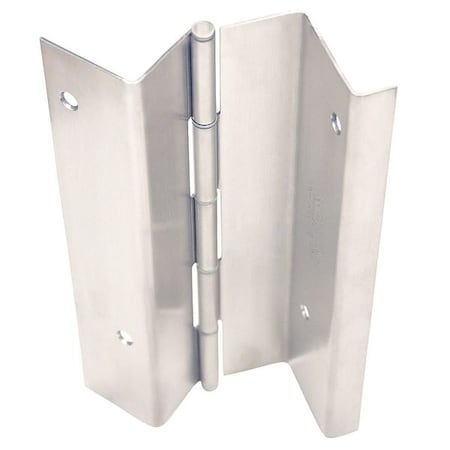 Door and Butt Hinge, 304 Stainless steel, Full Mortise Mounting, 4 1/2 in Leaf W x 83 1/8 in Leaf H MPN:HG329-001-630