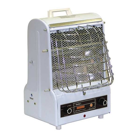 Portable Electric Jobsite & Garage Heater, 1500/900/600, 120V AC, 1 Phase, 5120 BtuH MPN:198-TMC