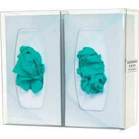 Bowman® Glove Box Dispenser - Double - Divided 11.38