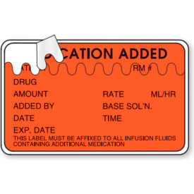 Marketlab™ Medication Added Labels-Zig-Zag 2-1/2