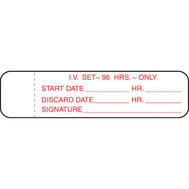 Marketlab™ IV Tubing Labels 96 Hrs 3