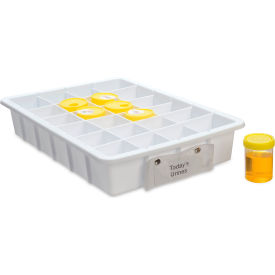 Marketlab™ Urine Sample Tray with Labels White/Yellow 7750
