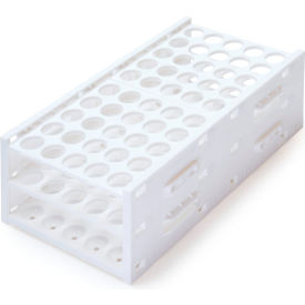 Marketlab™ T-Rack™ Tube Rack for 16mm Tubes 50-Place White 13124