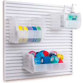 Marketlab™ LabWall Panel Bundle Plus Bins 2'W x 2'H White 15556