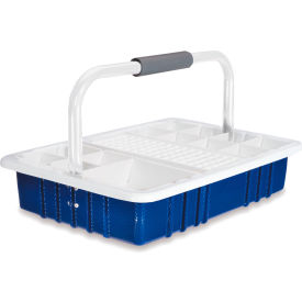 Marketlab™ ABS Plastic Tray with Handle 13mm Blue 1/Pack 1885-BL
