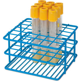 Marketlab™ Half Epoxy Wire Tube Rack For 10mm-13mm Tube 36 Place Blue 2597-BL