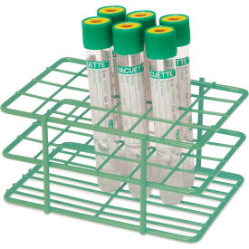 Marketlab™ Half Epoxy Wire Tube Rack For 15mm-16mm Tube 24 Place Green 2598-GN