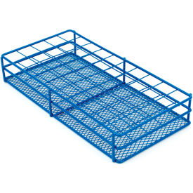 Marketlab™ Epoxy Wire Tube Rack 33mm Tube 50 Place Blue 42073
