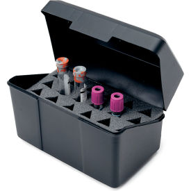 Marketlab™ Plastic Box with Foam Tube Rack Black 5875