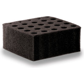 Marketlab™ Foam Tube Racks For 10mm Tubes Black Pack of 5 6339