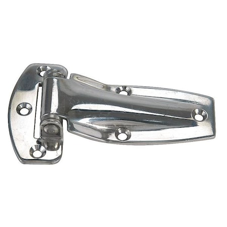 Strap Hinge, Stainless Steel, Full Surface Mounting, 2 1/2 in Leaf W x 3 15/16 in Leaf H MPN:4PRA7