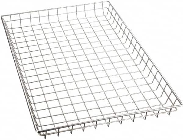Wire Basket: Rectangular, Steel MPN:129-12