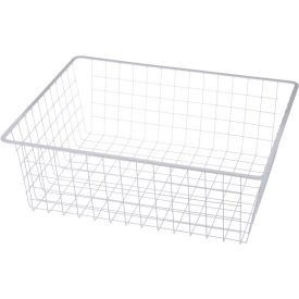 Marlin Steel Wire Tote Basket - White 18-1/4