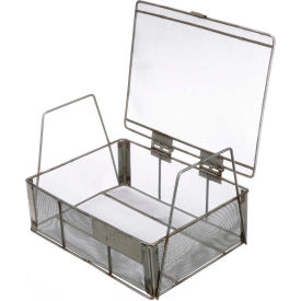 Marlin Steel Small Parts Wire Basket With Lid 9